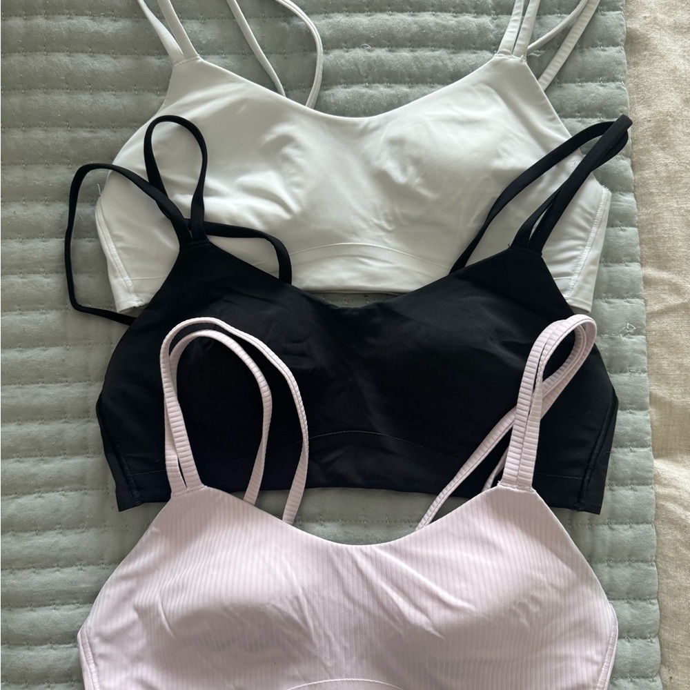 lululemon athletica Like A Cloud Bra Cup B/C size 6 - White, Black, Pink
